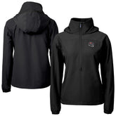 Tampa Bay Buccaneers Cutter & Buck Women's Charter Eco Recycled Half-Zip Hooded Anorak Jacket - Black outlet