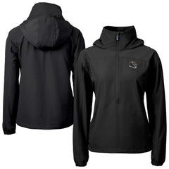 Baltimore Ravens Cutter & Buck Women's Charter Eco Recycled Half-Zip Hooded Anorak Jacket - Black online