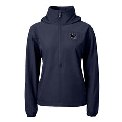 Chicago Bears Cutter & Buck Women's Charter Eco Recycled Half-Zip Hooded Anorak Jacket - Navy cheap