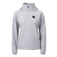 Chicago Bears Cutter & Buck Women's Charter Eco Recycled Half-Zip Hooded Anorak Jacket - Gray discount