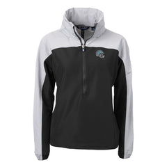 Detroit Lions Cutter & Buck Women's Charter Eco Recycled Half-Zip Hooded Anorak Jacket - Black discount
