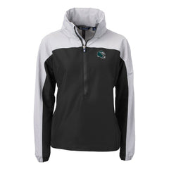 Philadelphia Eagles Cutter & Buck Women's Charter Eco Recycled Half-Zip Hooded Anorak Jacket - Black outlet