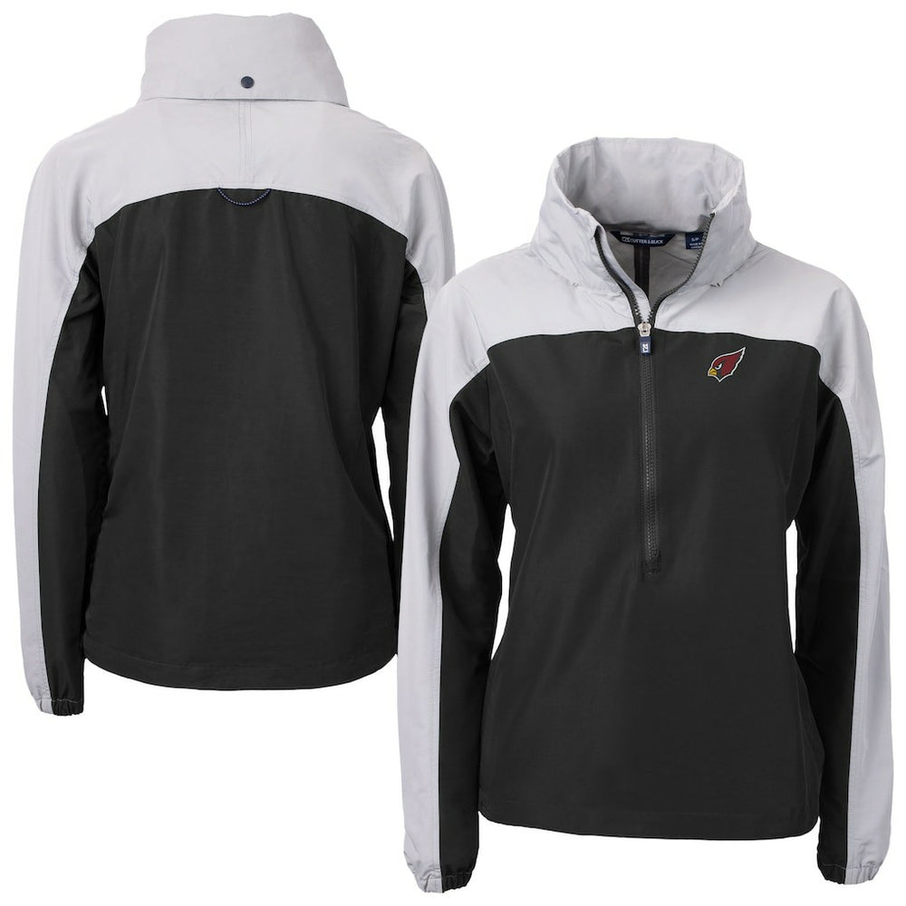 Arizona Cardinals Cutter & Buck Women's Charter Eco Recycled Half-Zip Hooded Anorak Jacket - Black discount