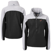 Arizona Cardinals Cutter & Buck Women's Charter Eco Recycled Half-Zip Hooded Anorak Jacket - Black discount