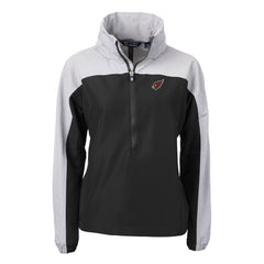 Arizona Cardinals Cutter & Buck Women's Charter Eco Recycled Half-Zip Hooded Anorak Jacket - Black discount