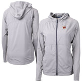 Washington Commanders Cutter & Buck Women's Primary Adapt Eco Knit Hybrid Recycled Full-Zip Jacket - Gray sale
