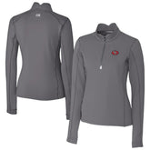 San Francisco 49ers Cutter & Buck Women's Traverse Stretch Quarter-Zip Pullover Top - Gray sale