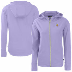 Minnesota Vikings Cutter & Buck Women's Daybreak Eco Recycled Full-Zip Hoodie Jacket - Purple on sale
