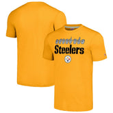 Pittsburgh Steelers Homage Unisex The NFL ASL Collection by Love Sign American Sign Language T-Shirt - Gold online