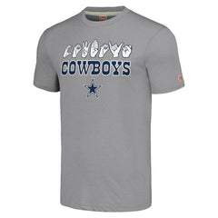 Dallas Cowboys Homage Unisex The NFL ASL Collection by Love Sign American Sign Language T-Shirt - Gray outlet
