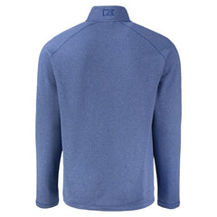 Atlanta Braves Cutter & Buck Peshastin Eco Fleece Recycled Raglan Quarter-Zip Top - Heather Blue