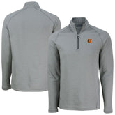 Baltimore Orioles Cutter & Buck Peshastin Eco Fleece Recycled Raglan Quarter-Zip Top - Heather Gray