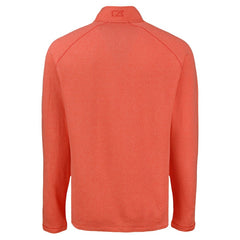 Detroit Tigers Cutter & Buck Peshastin Eco Fleece Recycled Raglan Quarter-Zip Top - Heather Orange
