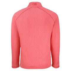 Boston Red Sox Cutter & Buck Peshastin Eco Fleece Recycled Raglan Quarter-Zip Top - Heather Red