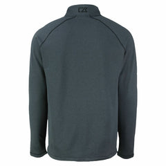 Los Angeles Dodgers Cutter & Buck Peshastin Eco Fleece Recycled Raglan Quarter-Zip Top - Heather Black