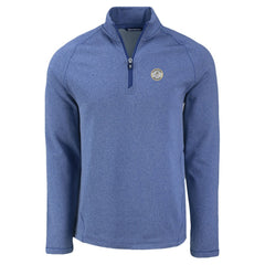 Milwaukee Brewers Cutter & Buck Peshastin Eco Fleece Recycled Raglan Quarter-Zip Top - Heather Royal