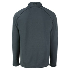 Milwaukee Brewers Cutter & Buck Peshastin Eco Fleece Recycled Raglan Quarter-Zip Top - Heather Black
