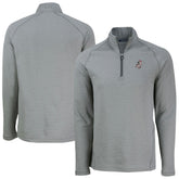 Cincinnati Reds Cutter & Buck Peshastin Eco Fleece Recycled Raglan Quarter-Zip Top - Heather Gray