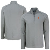 San Francisco Giants Cutter & Buck Peshastin Eco Fleece Recycled Raglan Quarter-Zip Top - Heather Gray