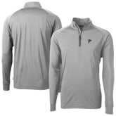 Atlanta Falcons Cutter & Buck Adapt Eco DryTec Raglan Quarter-Zip Jacket - Gray cheap