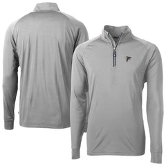 Atlanta Falcons Cutter & Buck Adapt Eco DryTec Raglan Quarter-Zip Jacket - Gray cheap
