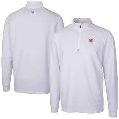 Cincinnati Bengals Cutter & Buck Traverse Stretch Quarter-Zip Top - White cheap