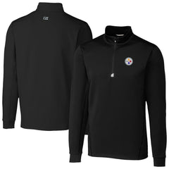 Pittsburgh Steelers Cutter & Buck Traverse Stretch Quarter-Zip Top - Black online