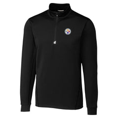 Pittsburgh Steelers Cutter & Buck Traverse Stretch Quarter-Zip Top - Black online