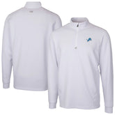 Detroit Lions Cutter & Buck Traverse Stretch Quarter-Zip Top - White sale