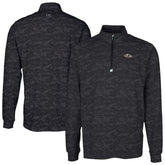 Baltimore Ravens Cutter & Buck Traverse Camo Print Stretch Quarter-Zip Top - Black for sale