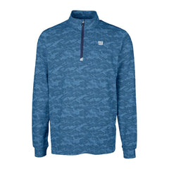 New York Giants Cutter & Buck Traverse Camo Print Stretch Quarter-Zip Top - Navy discount