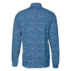 New York Giants Cutter & Buck Traverse Camo Print Stretch Quarter-Zip Top - Navy discount