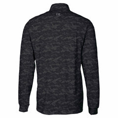 Detroit Lions Cutter & Buck Traverse Camo Print Stretch Quarter-Zip Top - Black discount