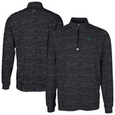Carolina Panthers Cutter & Buck Traverse Camo Print Stretch Quarter-Zip Top - Black discount