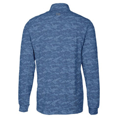 Denver Broncos Cutter & Buck Traverse Camo Print Stretch Quarter-Zip Top - Navy on sale