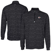 Kansas City Chiefs Cutter & Buck Traverse Camo Print Stretch Quarter-Zip Top - Black outlet