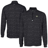 Green Bay Packers Cutter & Buck Traverse Camo Print Stretch Quarter-Zip Top - Black online