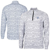 Indianapolis Colts Cutter & Buck Traverse Camo Print Stretch Quarter-Zip Top - Charcoal online