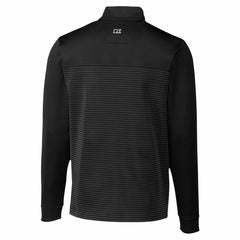 Detroit Lions Cutter & Buck Traverse Stripe Stretch DryTec Quarter-Zip Top - Black for sale