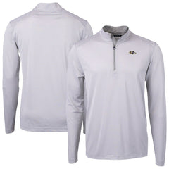 Baltimore Ravens Cutter & Buck Virtue Eco Pique Micro Stripe Quarter-Zip Jacket - Gray cheap