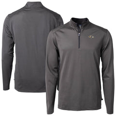 Baltimore Ravens Cutter & Buck Virtue Eco Pique Micro Stripe Quarter-Zip Jacket - Black online