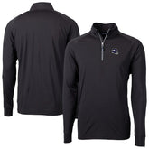 Minnesota Vikings Cutter & Buck Big & Tall Adapt Eco DryTec Raglan Quarter-Zip Jacket - Black cheap