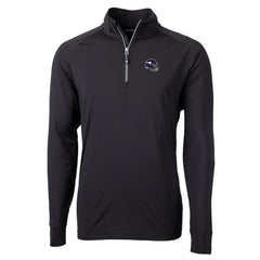 Minnesota Vikings Cutter & Buck Big & Tall Adapt Eco DryTec Raglan Quarter-Zip Jacket - Black cheap