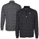 Green Bay Packers Cutter & Buck Big & Tall Traverse Eco Camo Tri-Blend DryTec Quarter-Zip Jacket - Black on sale