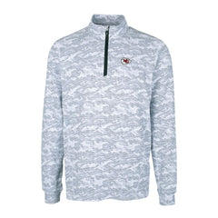 Kansas City Chiefs Cutter & Buck Big & Tall Traverse Eco Camo Tri-Blend DryTec Quarter-Zip Jacket - Charcoal outlet