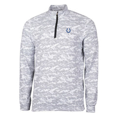 Indianapolis Colts Cutter & Buck Big & Tall Traverse Eco Camo Tri-Blend DryTec Quarter-Zip Jacket - Charcoal discount