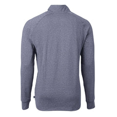 Chicago Bears Cutter & Buck Big & Tall Adapt Eco Raglan Quarter-Zip Jacket - Heather Navy for sale