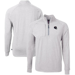 Chicago Bears Cutter & Buck Big & Tall Adapt Eco Raglan Quarter-Zip Jacket - Heather Gray on sale