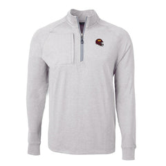 Washington Commanders Cutter & Buck Big & Tall Adapt Eco Raglan Quarter-Zip Jacket - Heather Gray outlet