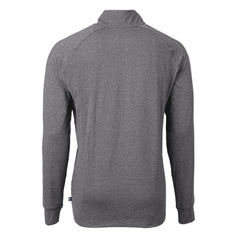 Green Bay Packers Cutter & Buck Big & Tall Adapt Eco Raglan Quarter-Zip Jacket - Heather Black for sale